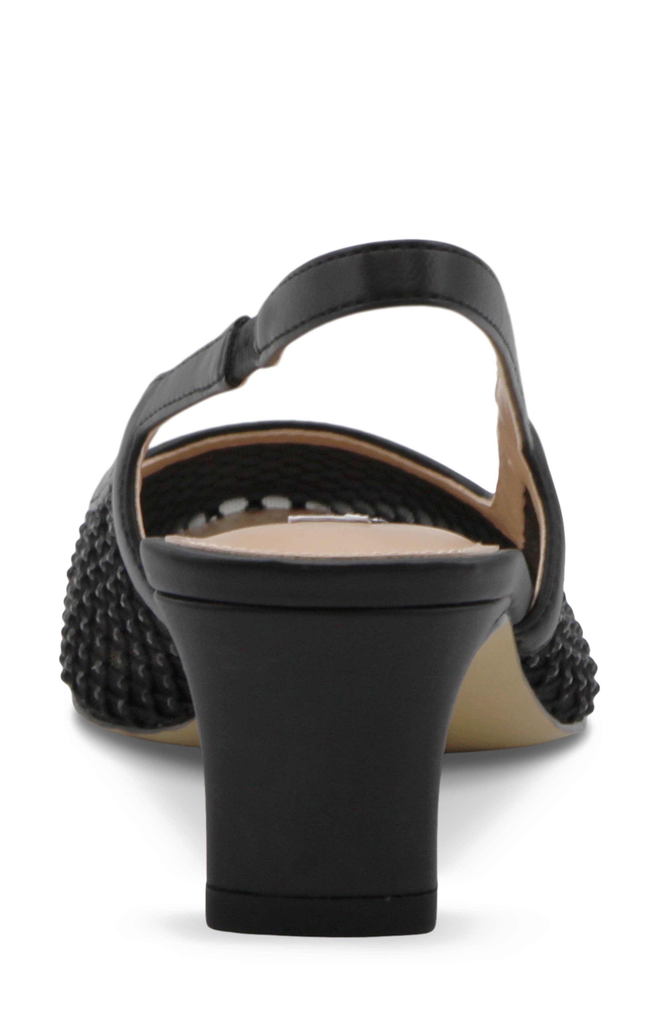 Charles David Shine Slingback Pump, Alternate, color, Black