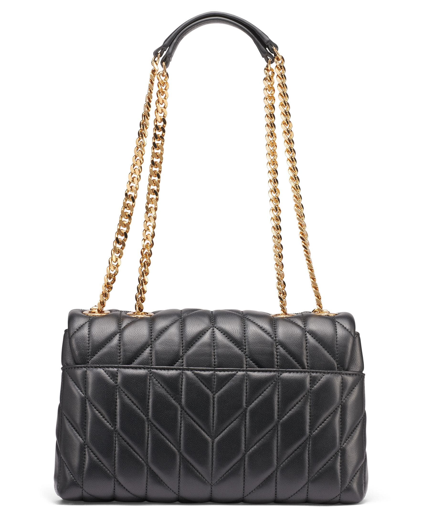 KARL LAGERFELD PARIS Lafayette Shoulder, Alternate, color, Black/Gold