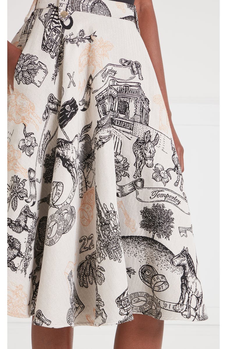 Temperly London Anniversary Skirt, Alternate, color, White
