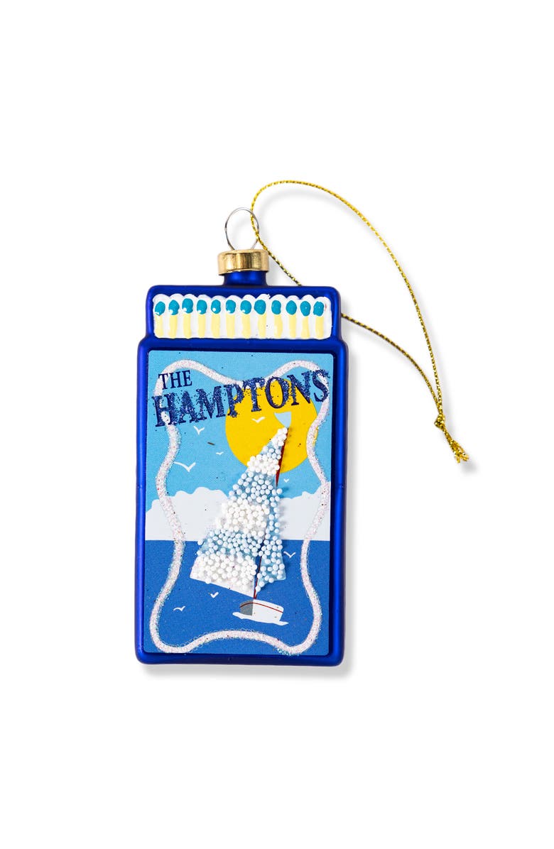 Furbish Matchbook Ornament - Hamptons, Main, color, Blue