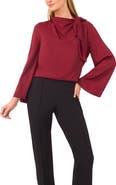Ted Baker Tie Neck Twill Top
