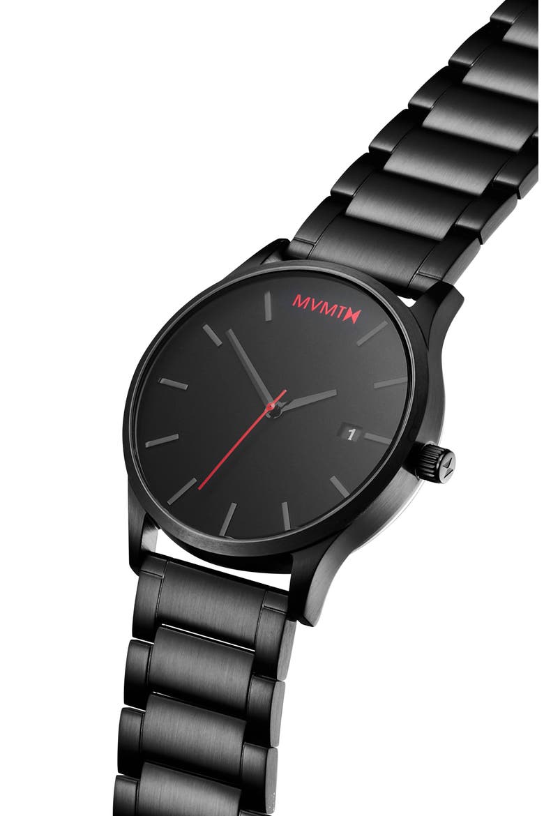 Classic Bracelet Watch, 45mm, Alternate, color, BLACK