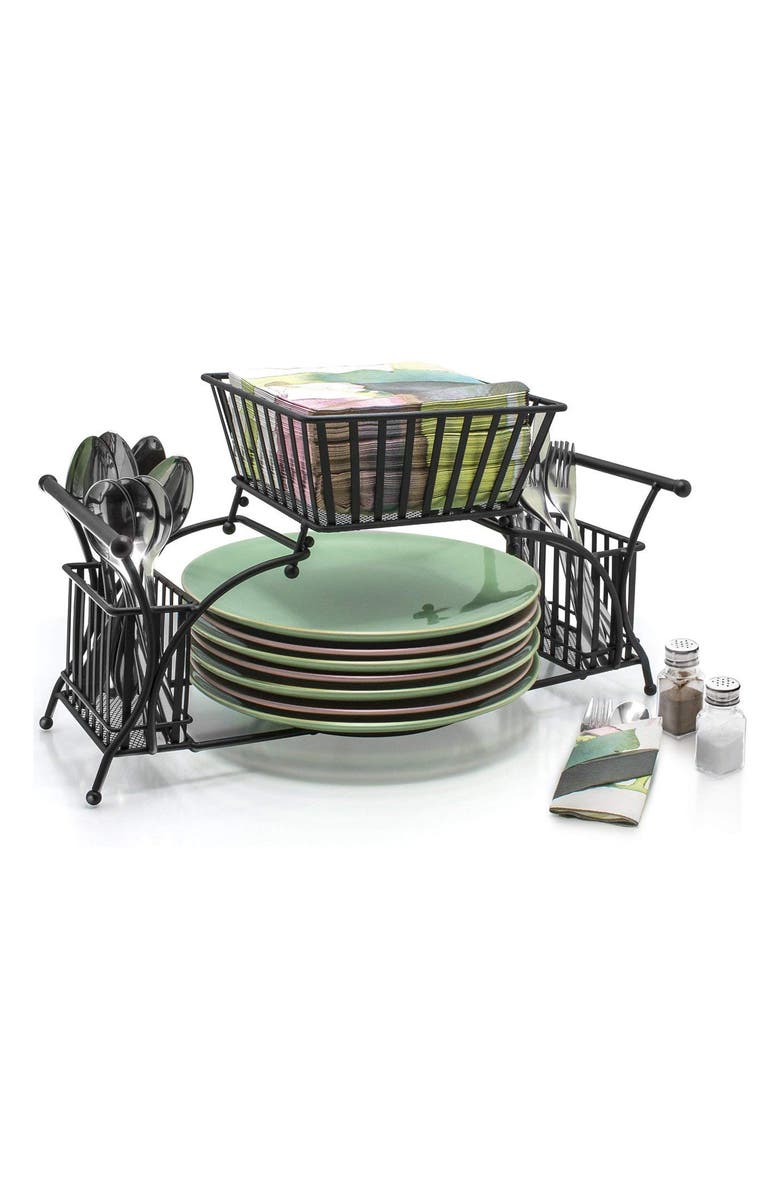 SORBUS Utensil Buffet Caddy, Alternate, color, Black1