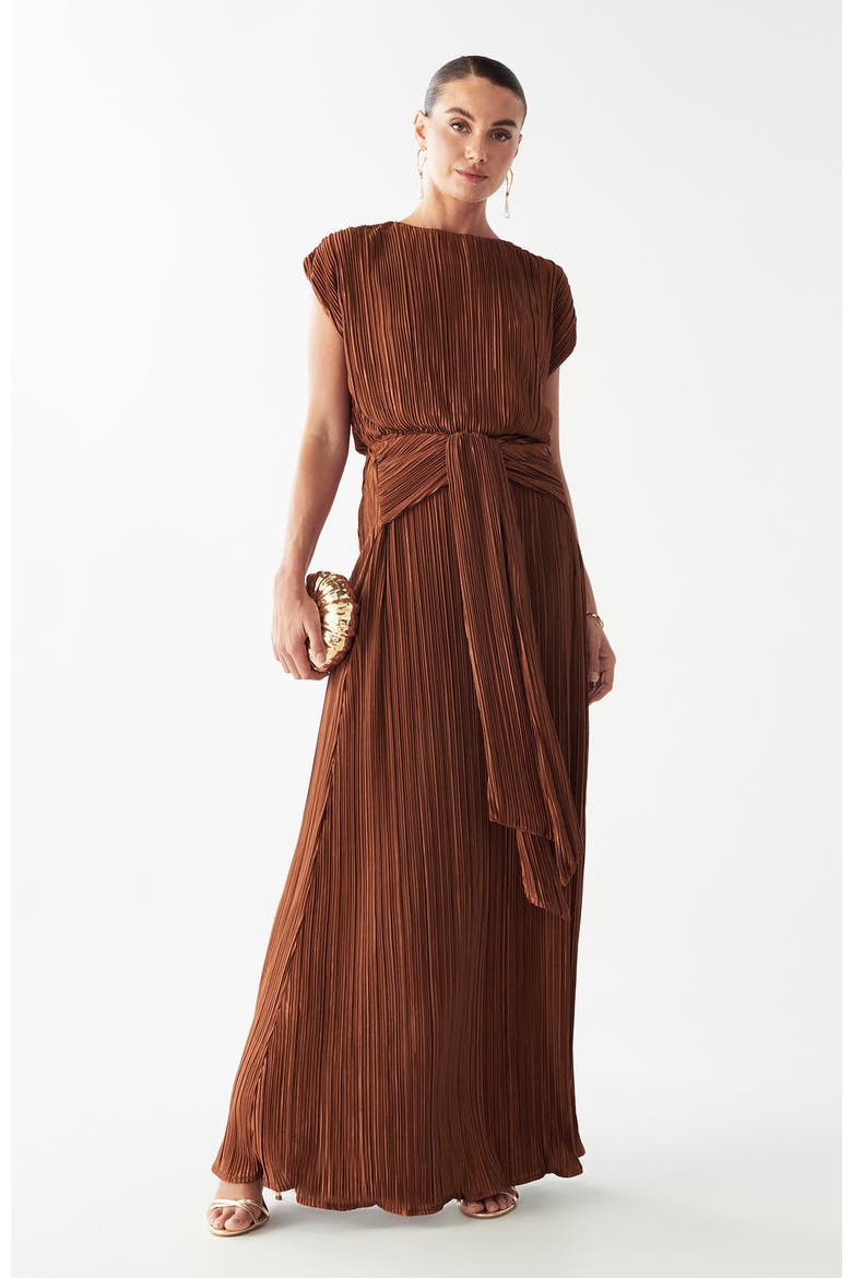 Zarina Maxi Dress, Main, color, Rust