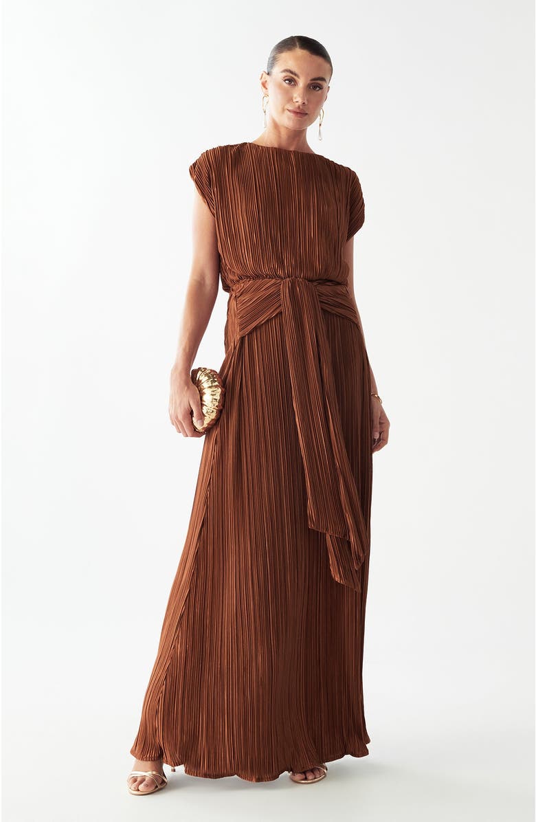 SAVEL Zarina Maxi Dress, Main, color, Rust