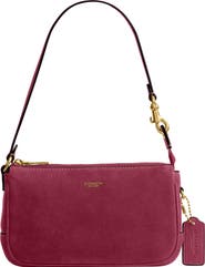 COACH Plaza 18 Natural Grain Leather Shoulder Bag