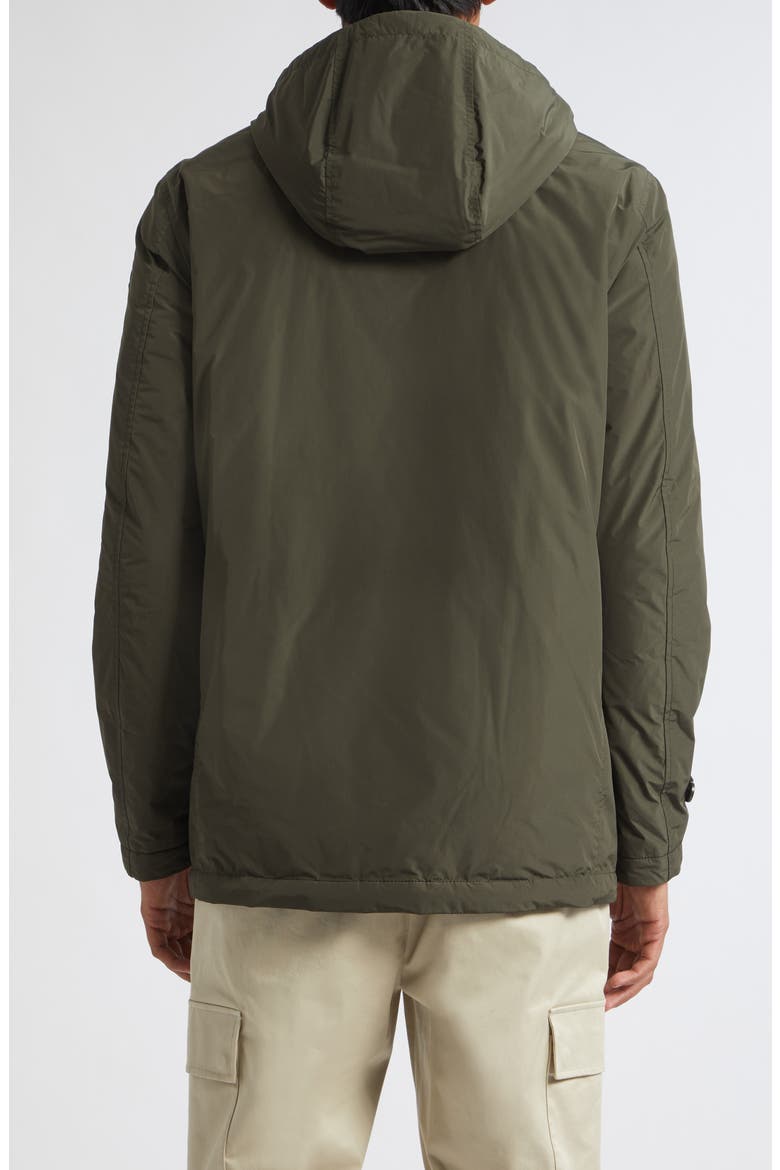 Evrine Hooded Water Repellent Down Jacket, Alternate, color, URBAN OLIVE GREEN