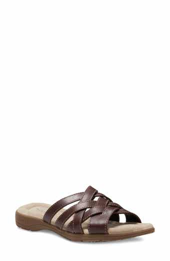 Eastland Hazel Woven Slide Sandal - Wide Width Available