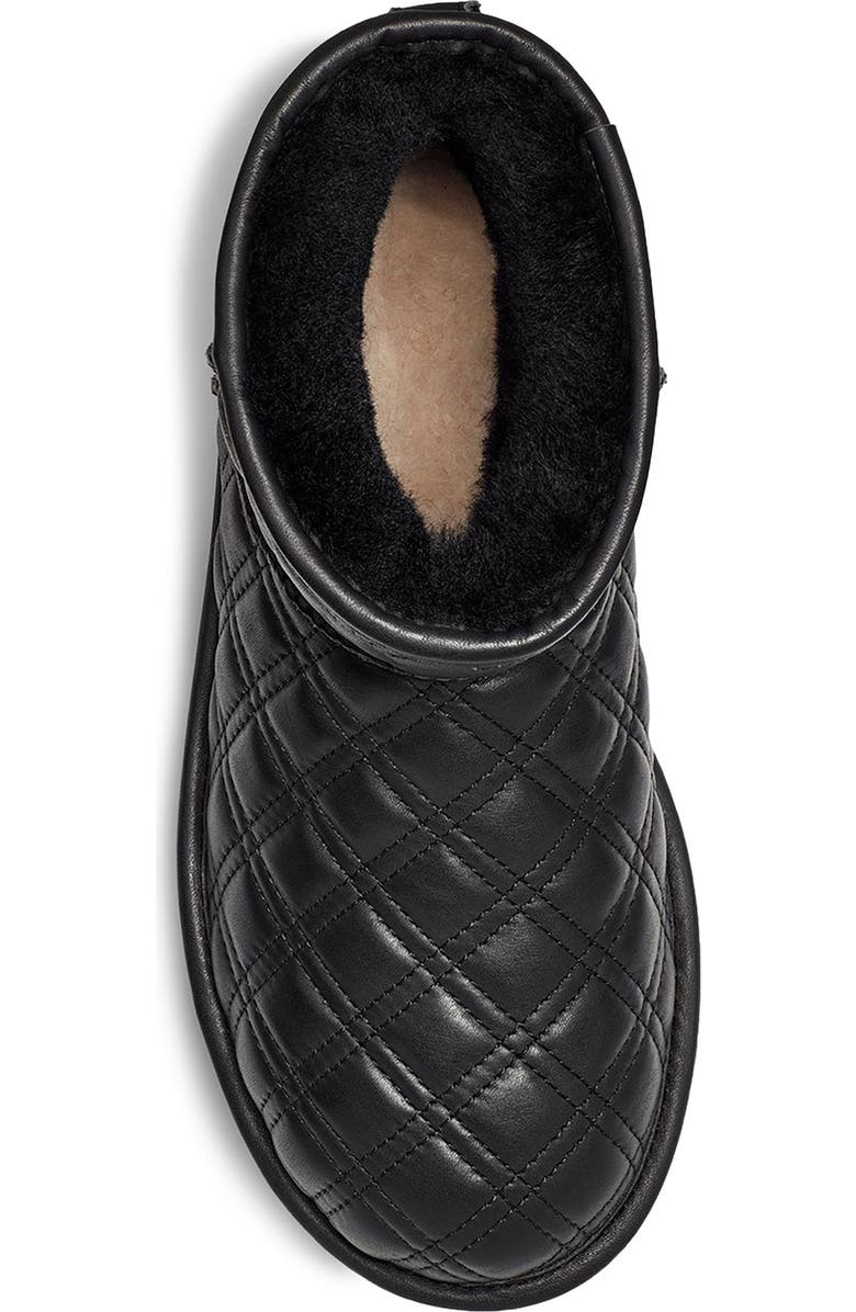 UGG<sup>®</sup> Classic Mini II Quilted Genuine Shearling Lined Bootie, Alternate, color,