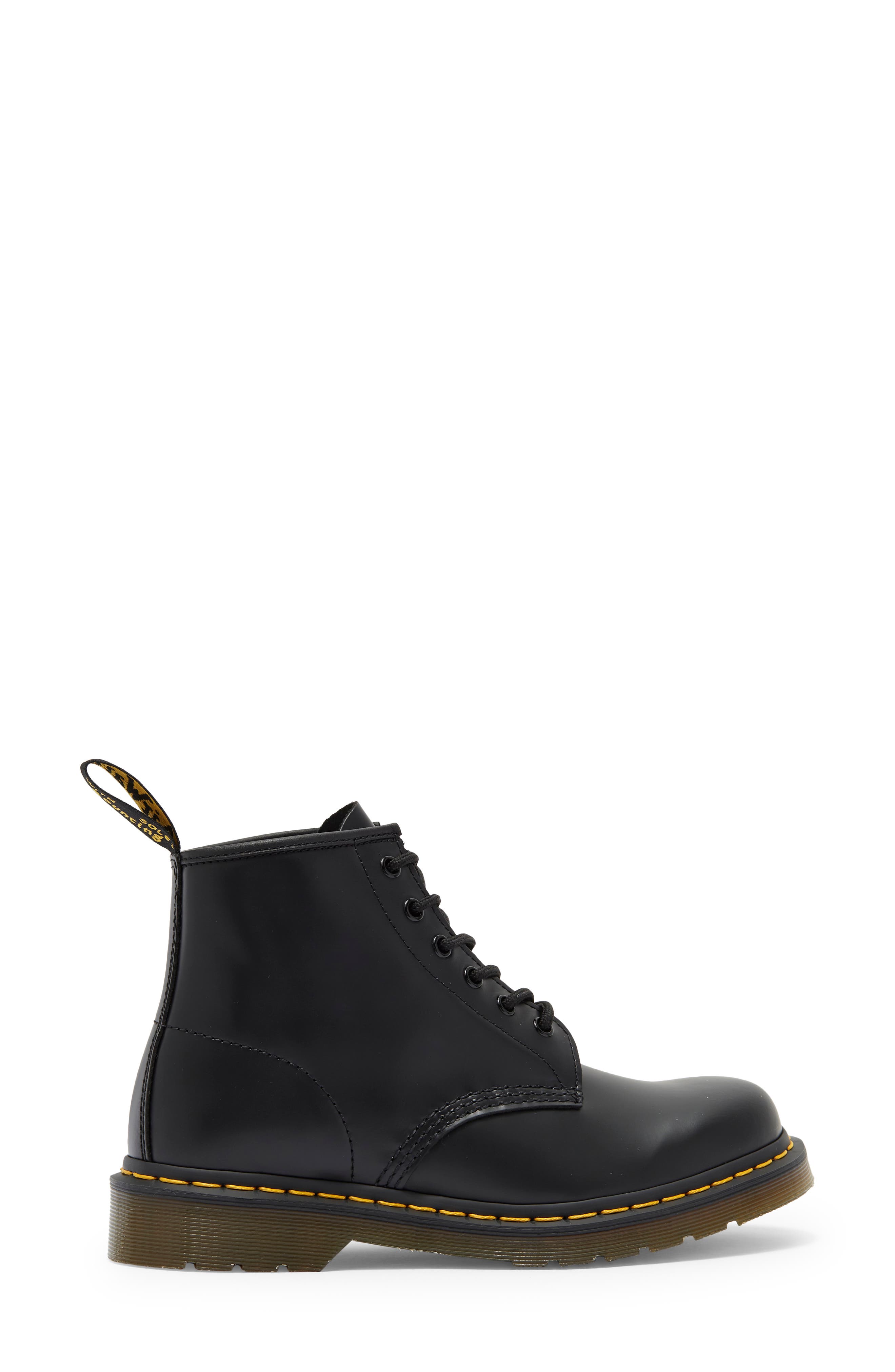 Dr. Martens 101 Lace-Up Boot, Alternate, color, Black
