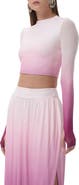 AFRM Eleni Ombré Mesh Crop Top