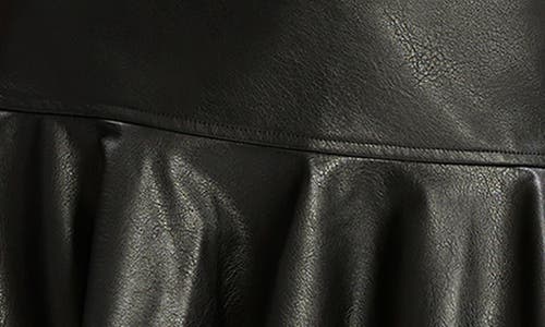 Bardot Tisch Faux Leather Miniskirt In Black