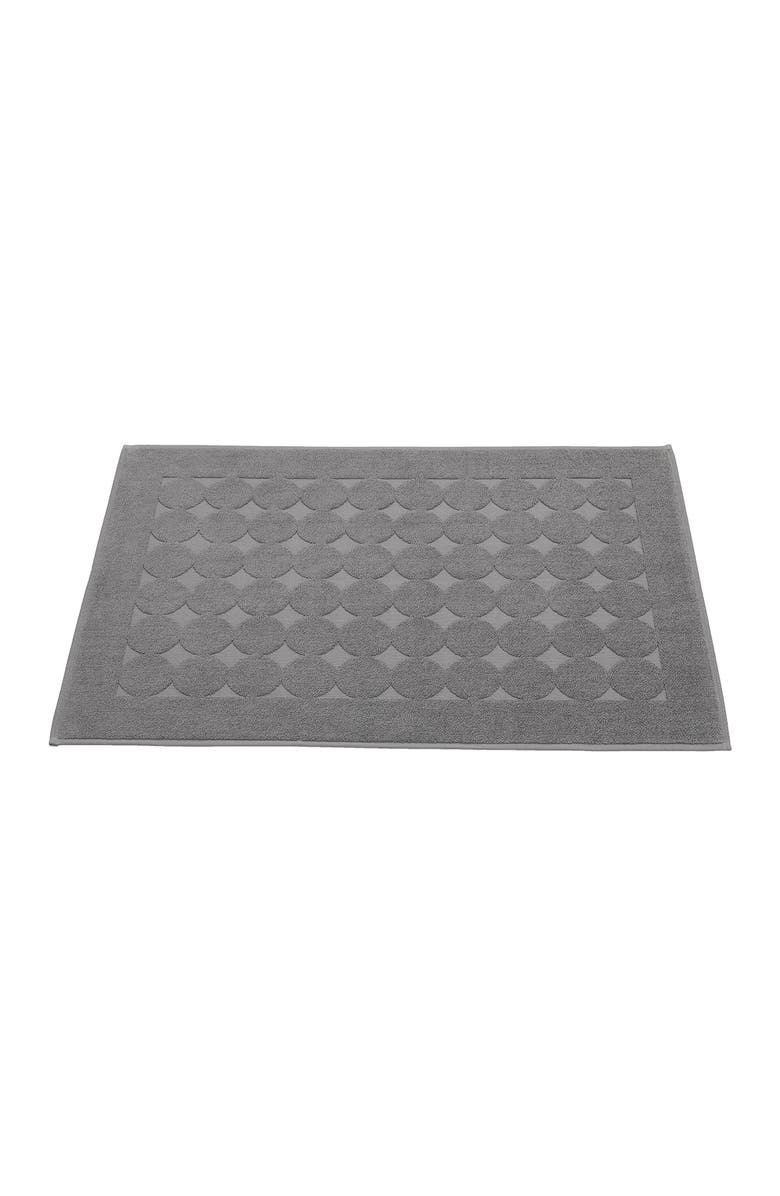 Linum Home Textiles Sinemis Circle Design Bath Mat, Alternate, color, Dark Grey