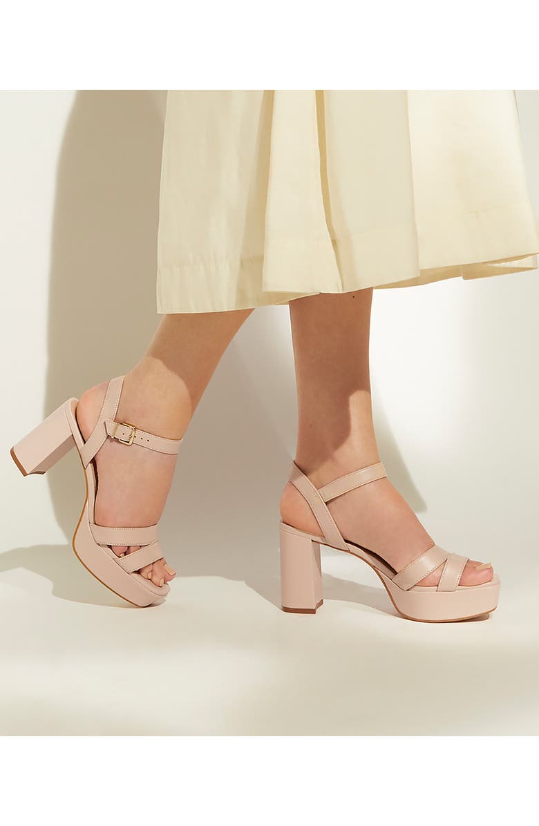 Dune London Molten Platform Sandal, Alternate, color,