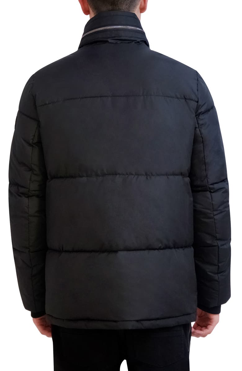 KARL LAGERFELD PARIS Channel Quilted Puffer Jacket, Alternate, color,
