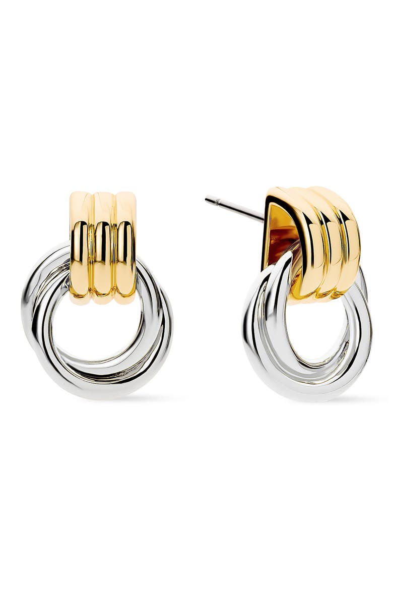 Ryle 2-Tone Statement Earrings, Main, color, GOLD / SILVER