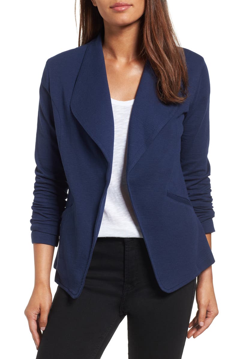 Caslon<sup>®</sup> Knit Blazer, Main, color, 