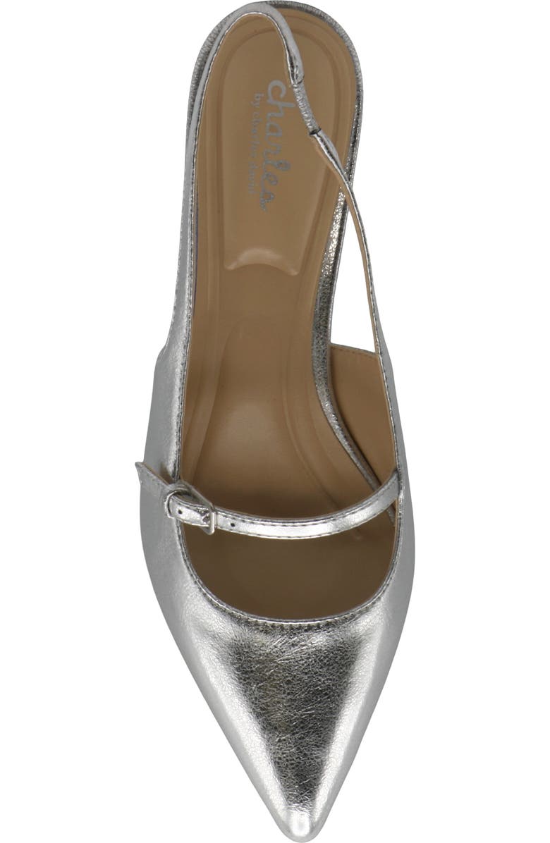 Charles by Charles David Adria Slingback Pump, Alternate, color, Chrome-Mt