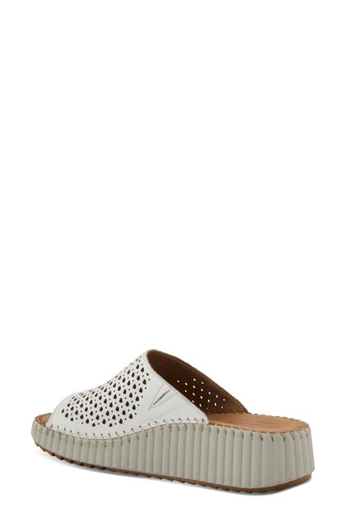 Spring Step Rhydian Wedge Sandal In White