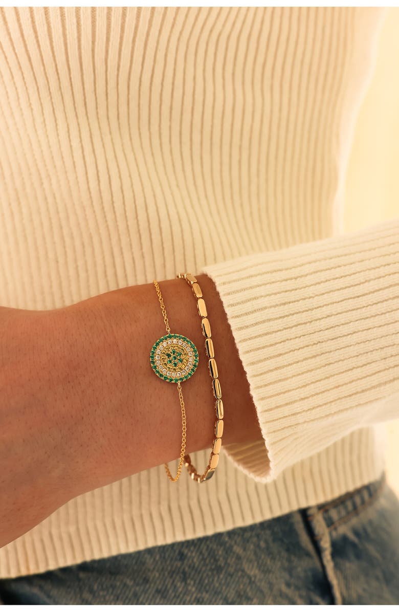 Dana Rebecca Designs Melody Eden 14K Gold Bar Bracelet, Alternate, color, 