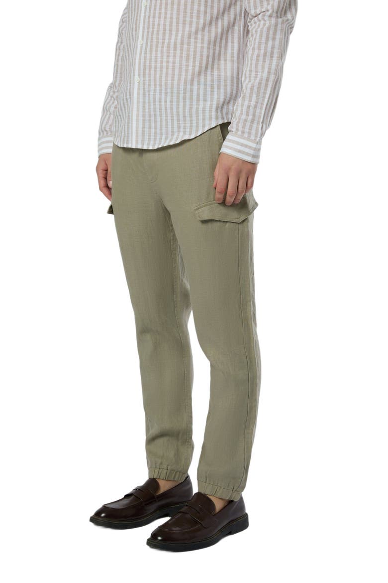 Linen Cargo Jogger, Alternate, color, LIGHT OLIVE
