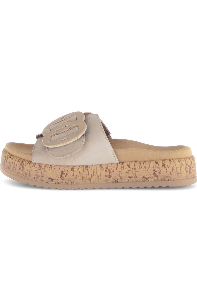 Gabor 63.760 Platform Slide Sandal, Alternate, color, Oak