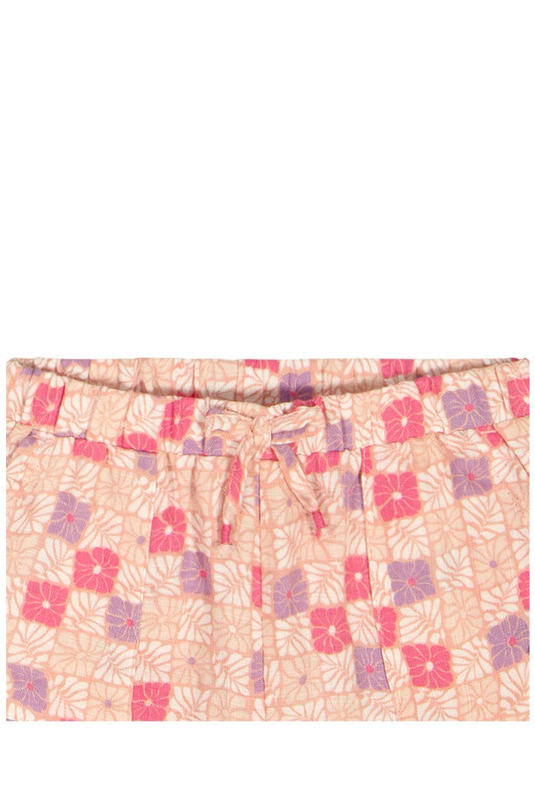 Kids' Floral Embroidered Rib Top & Shorts Set, Alternate, color, PINK MULTI