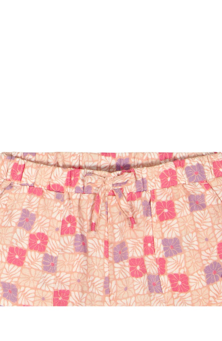 Roxy Kids' Floral Embroidered Rib Top & Shorts Set, Alternate, color, Pink Multi