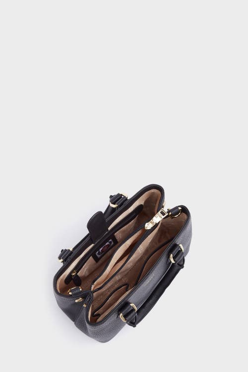 Osprey London The Mini Adaline Leather Grab Bag In Black