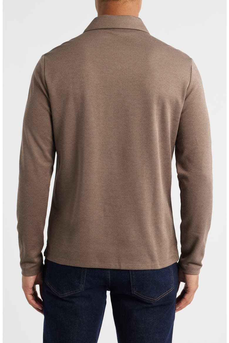 Glendale Long Sleeve Cotton Blend Polo, Alternate, color, POTTERY