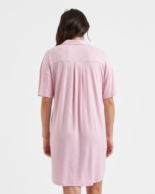Ripe Maternity Comfortable Dusty Pink Night Shirt For Nursing And Relaxation In Pink