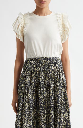関税.送料込 ULLA JOHNSON LeiaフリルTシャツ nm_4886352_100105_m