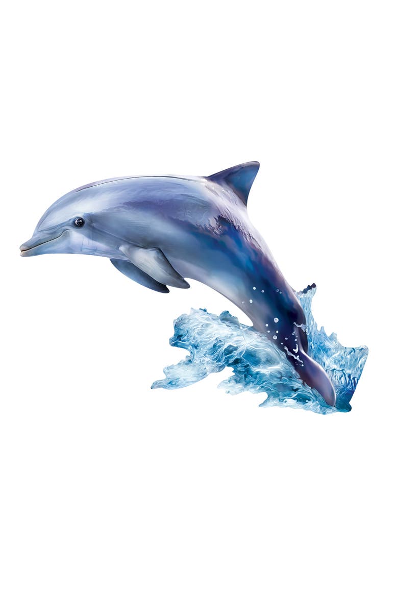 Dolphin 100 Piece Shaped Jigsaw Puzzle, Alternate, color, Multicolor