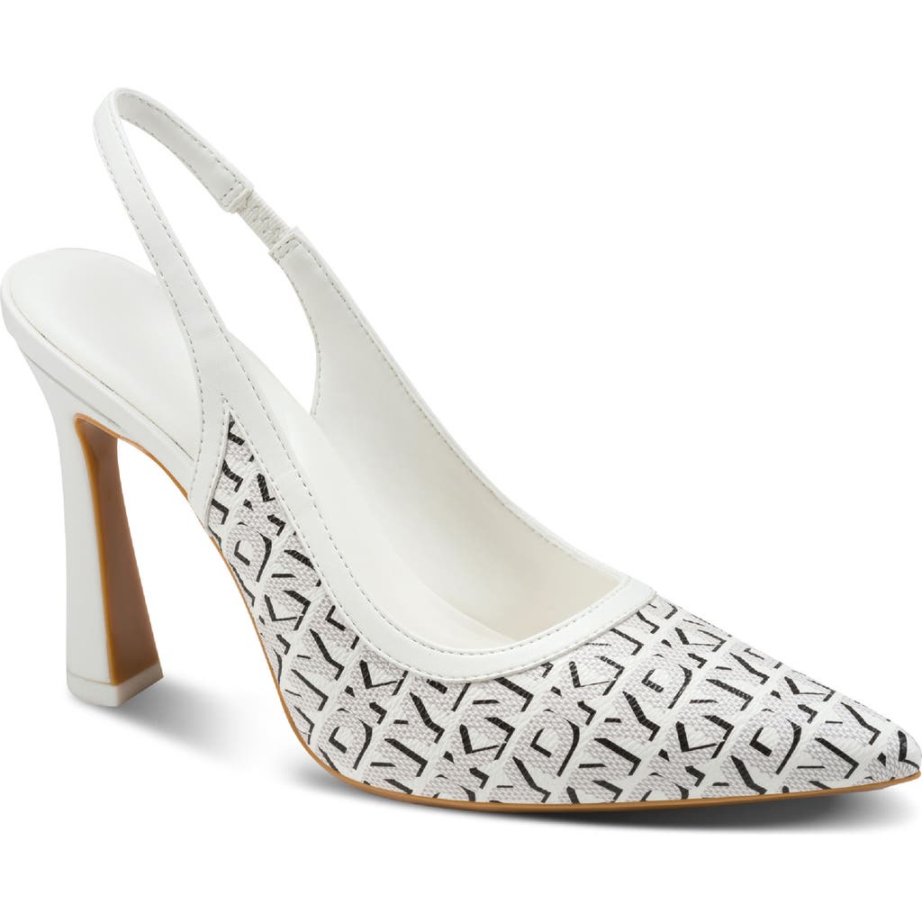 Dkny Cinette Slingback Pump In White