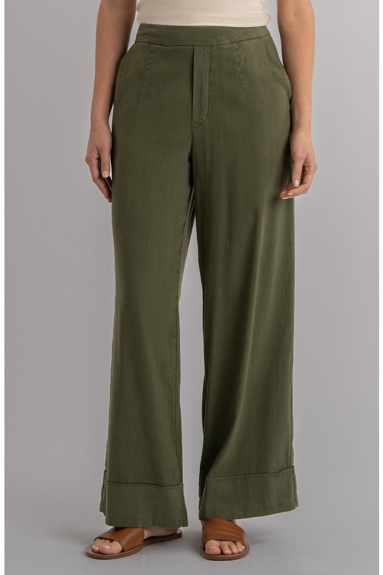 Meg High Waist Ankle Wide Leg Pants, Main, color, DILL
