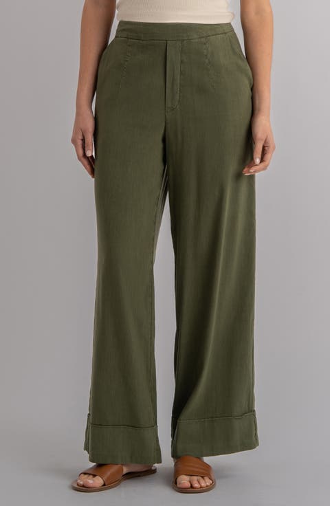 Meg High Waist Ankle Wide Leg Pants