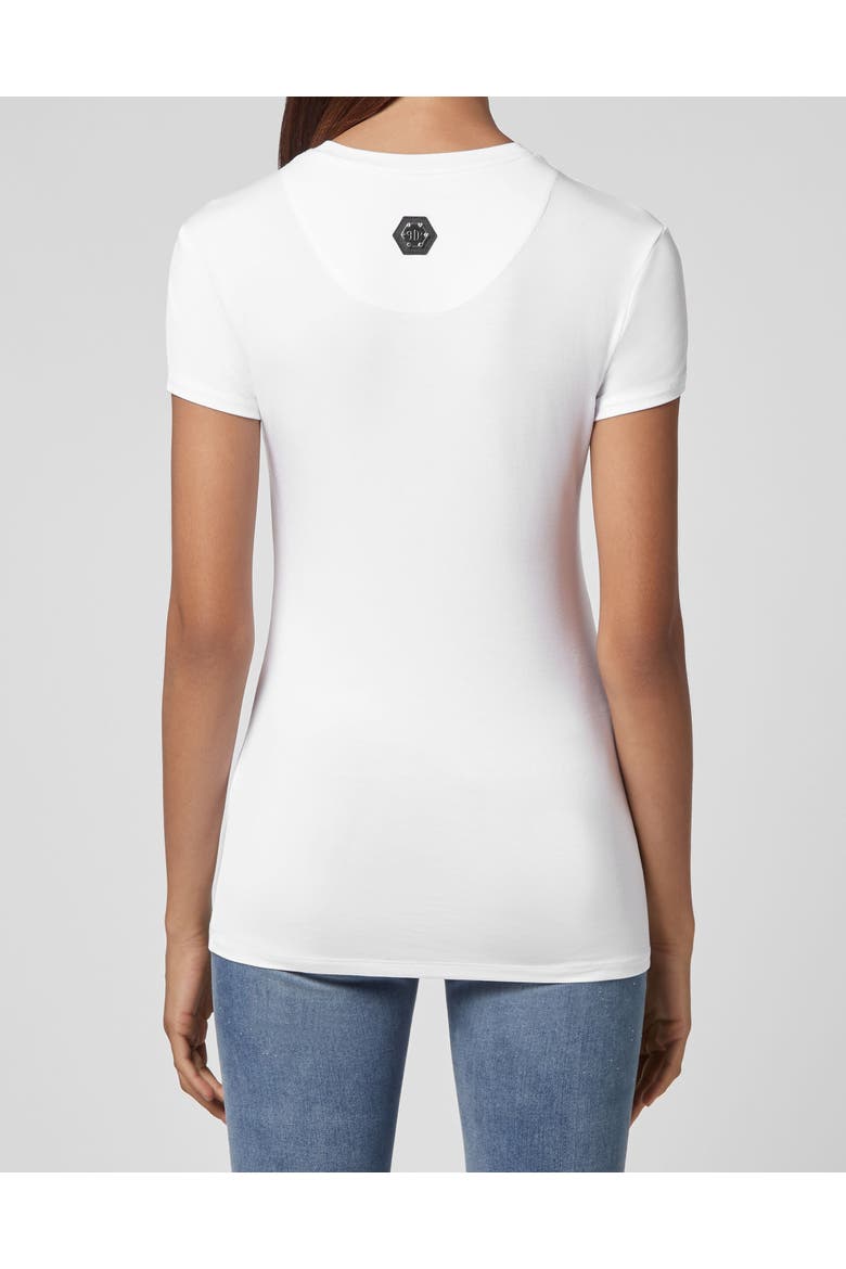 T-Shirt Round Neck Women, Alternate, color, white