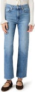 PAIGE Stevie High Waist Ankle Straight Leg Jeans