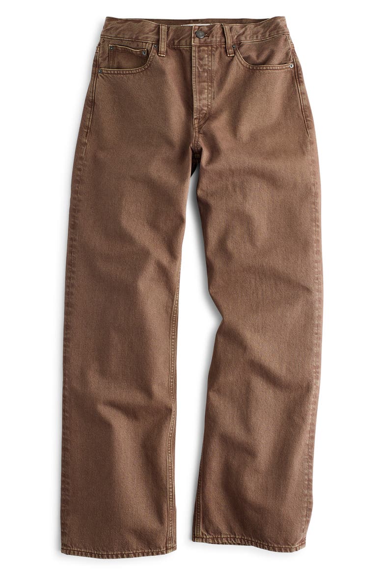 Low Slung Baggy Jeans, Alternate, color, DARK CHESTNUT