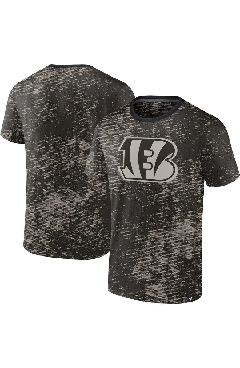 FANATICS Men's Fanatics Branded Black Cincinnati Bengals Shadow T-Shirt, Main, color, 