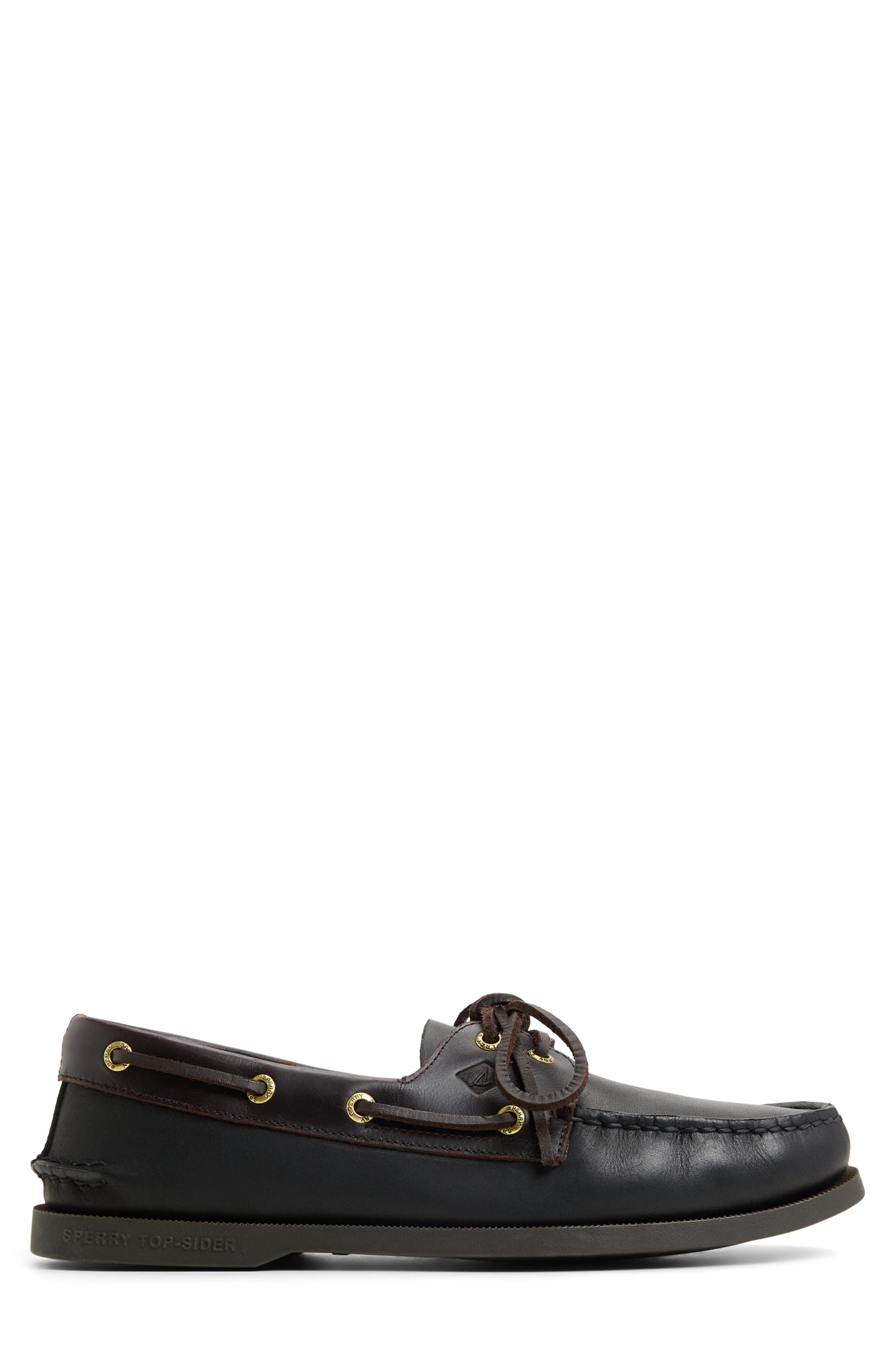 Sperry Authentic Original 2-Eye Boat Shoe, Alternate, color, Black/ Brown
