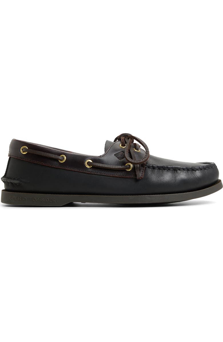 Sperry Authentic Original 2-Eye Boat Shoe, Alternate, color, Black/ Brown