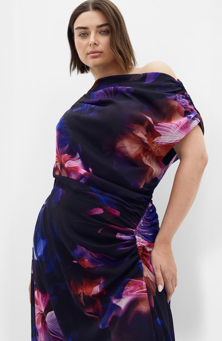 City Chic Vivid Floral Maxi Dress, Alternate, color, Vivid Floral