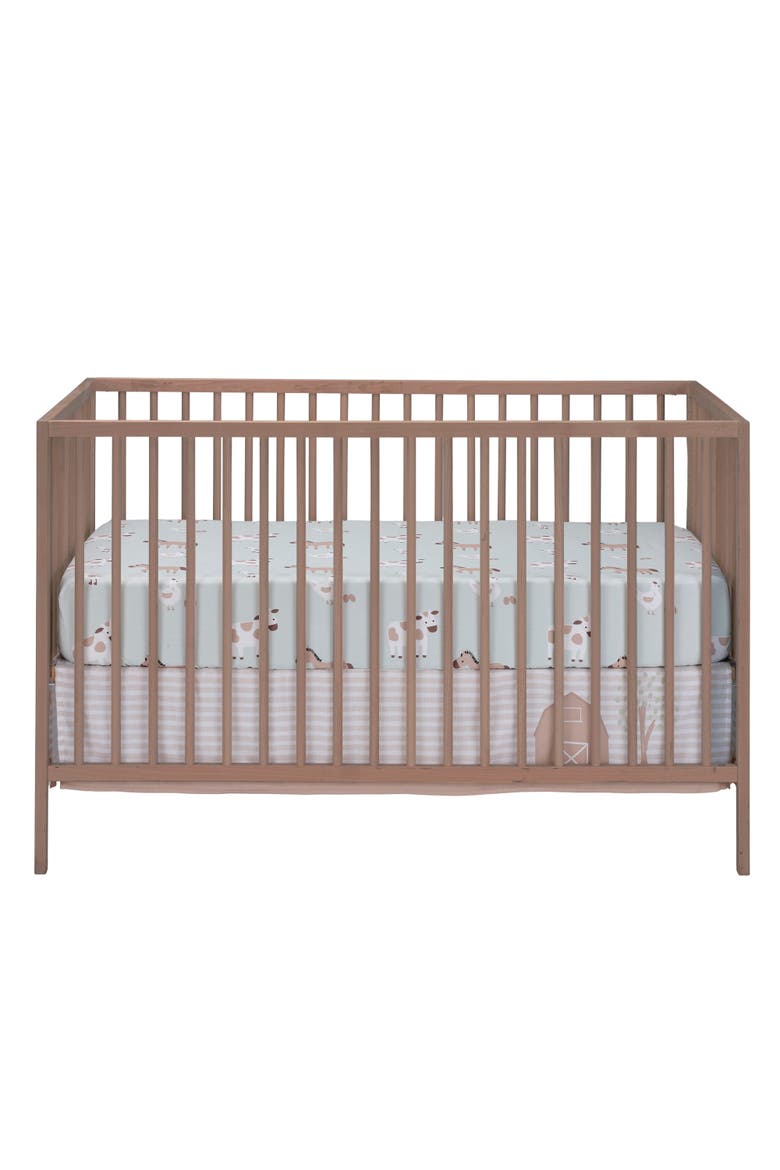 Farmyard Friends 3-Piece Infant Baby Nursery Crib Bedding Set, Alternate, color, Cream