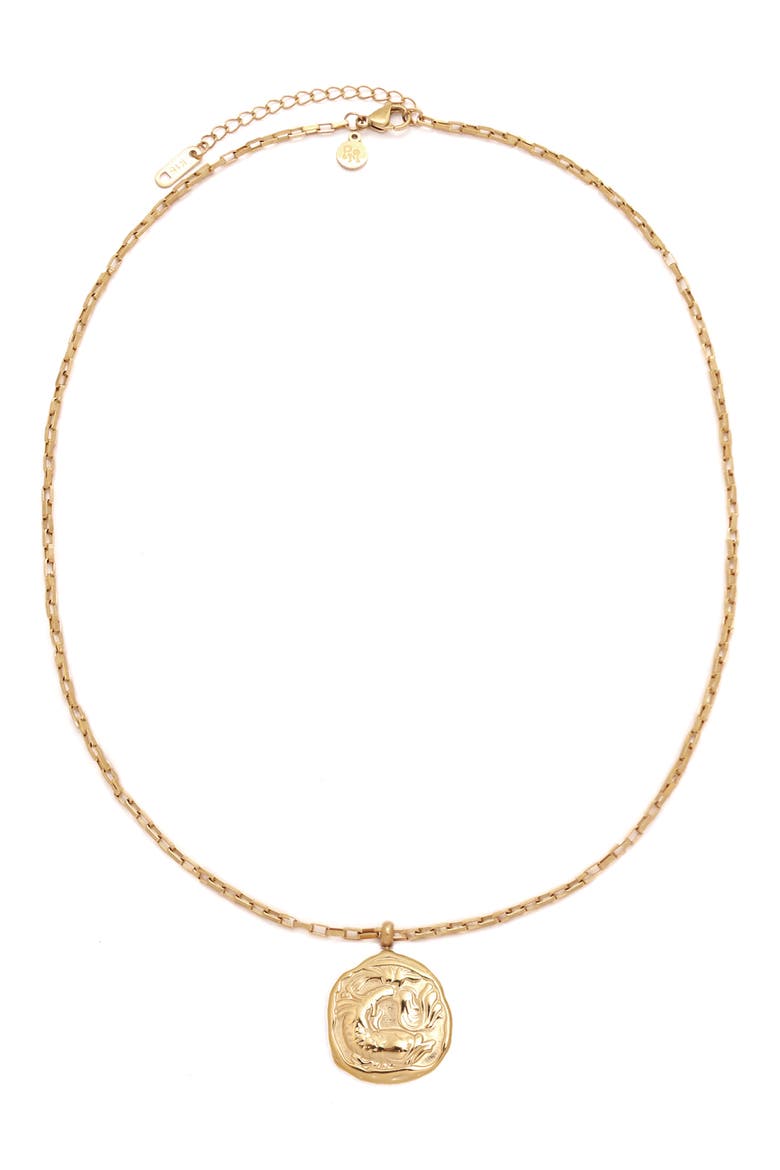 Horoscope Charm Necklace, Main, color, GOLD-PISCES