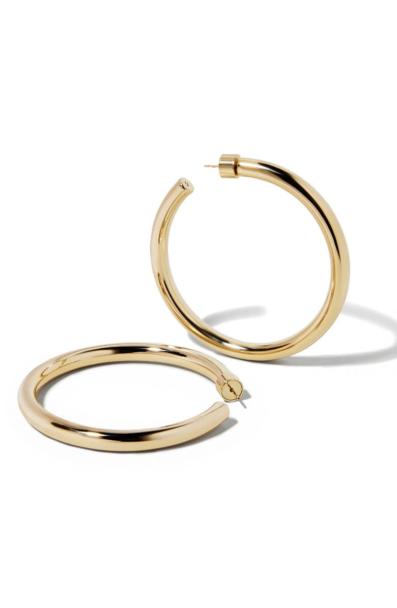 Jennifer Fisher Natasha Hoops, 2-Inch, Alternate, color, Gold