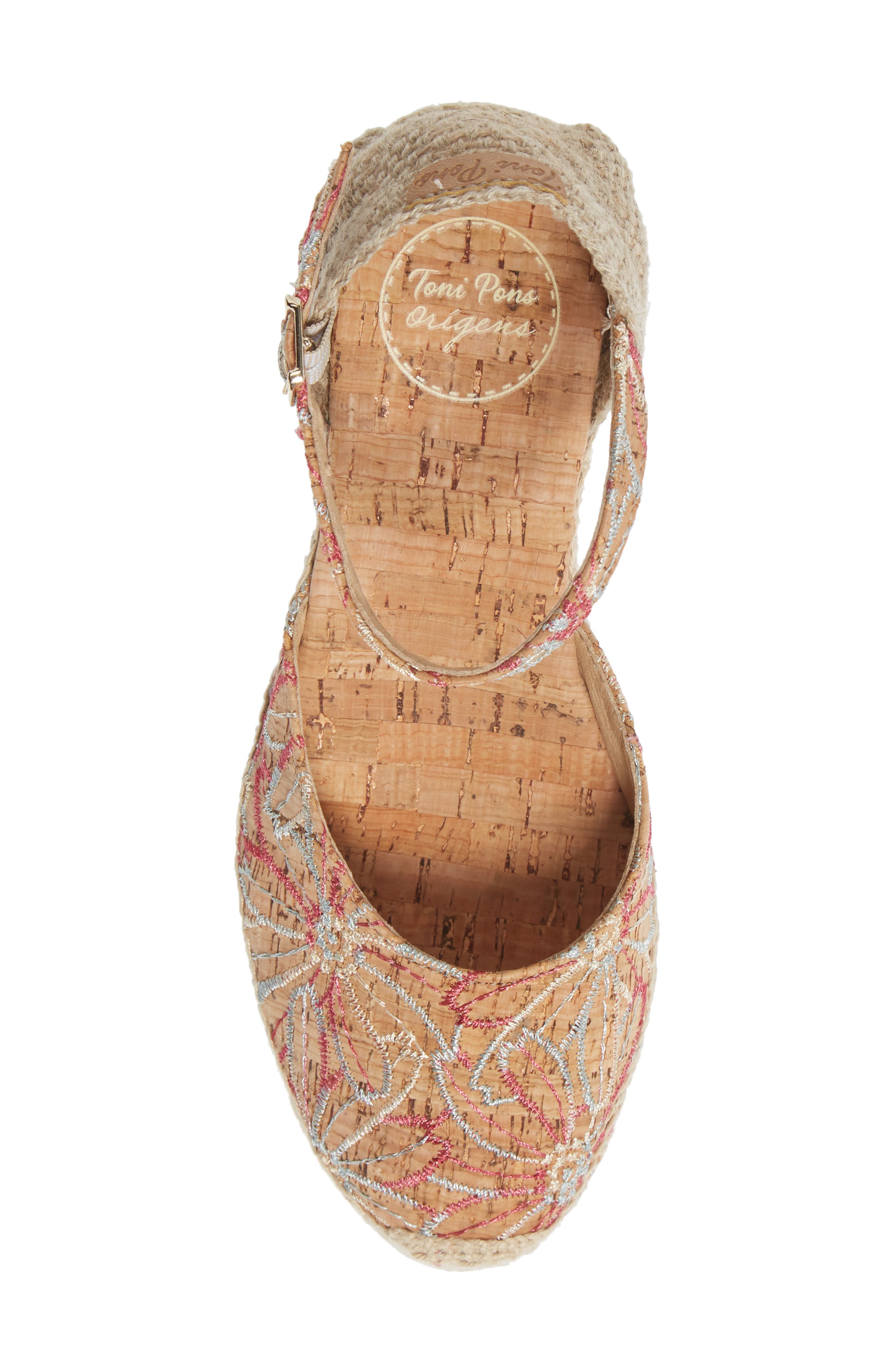 Toni Pons Corfu Ankle Strap Espadrille Wedge, Alternate, color, 
