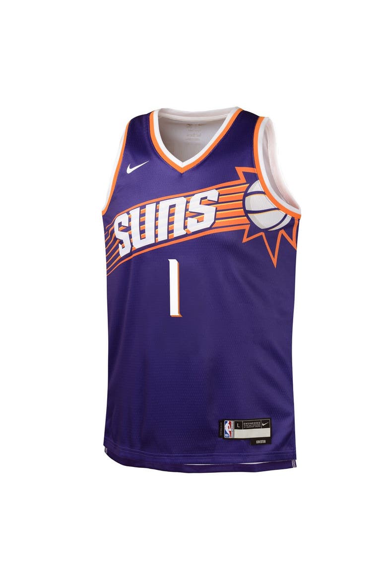 Youth Nike Devin Booker Purple Phoenix Suns Swingman Jersey - Icon Edition, Alternate, color, Purple