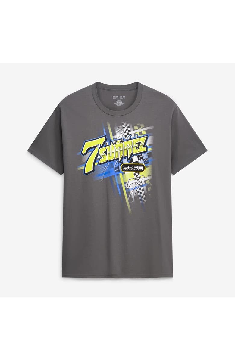 Spire Motorsports Men's Spire Motorsports Charcoal Daniel Suarez #7 Freeway Insurance T-Shirt, Alternate, color, Charcoal