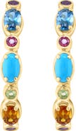 EFFY Gemstone Huggie Hoop Earrings